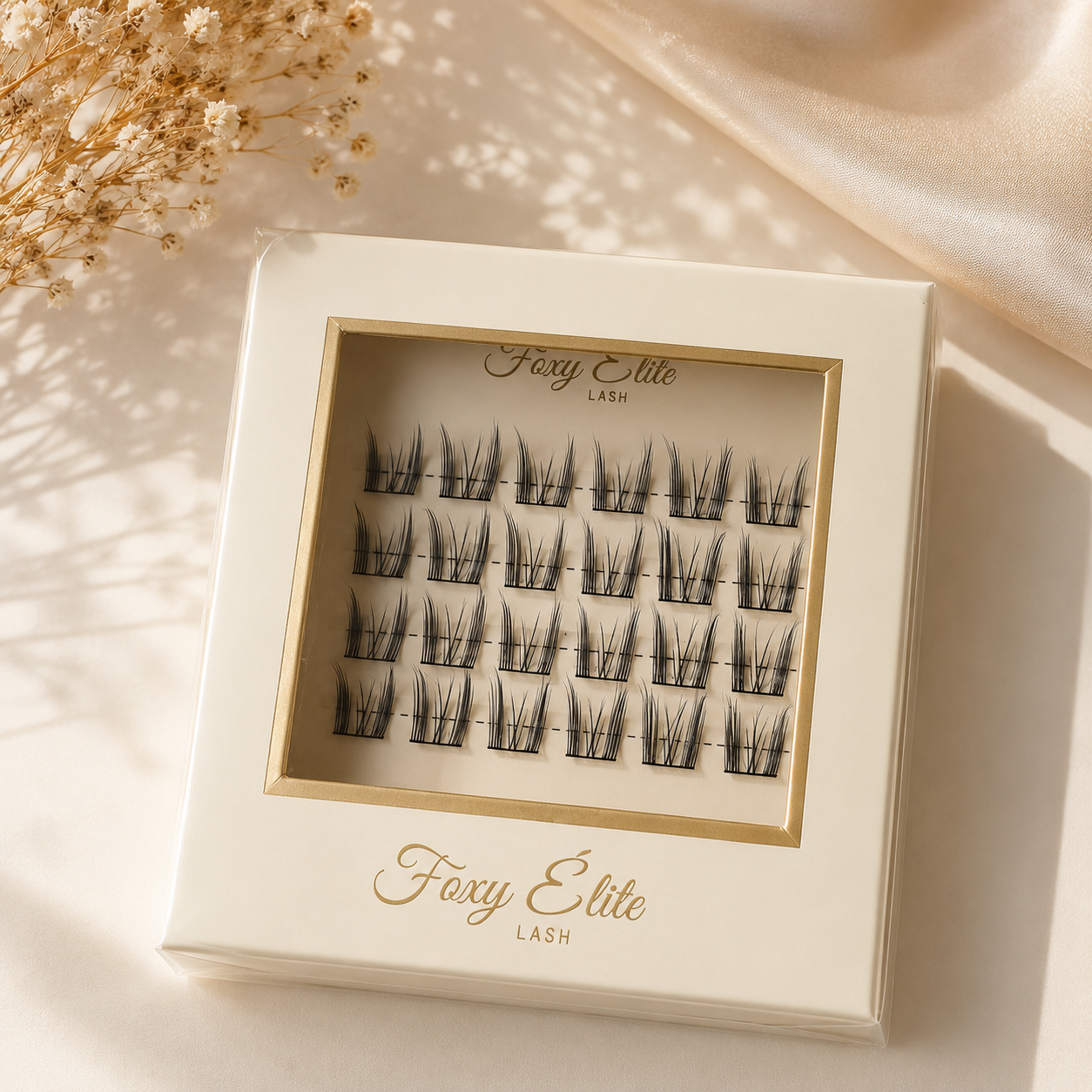 Cloud Volume DIY Cluster Lashes | Soft Wispy Reusable Lash Clusters | Lightweight Invisible Band | Foxy Elite Lash